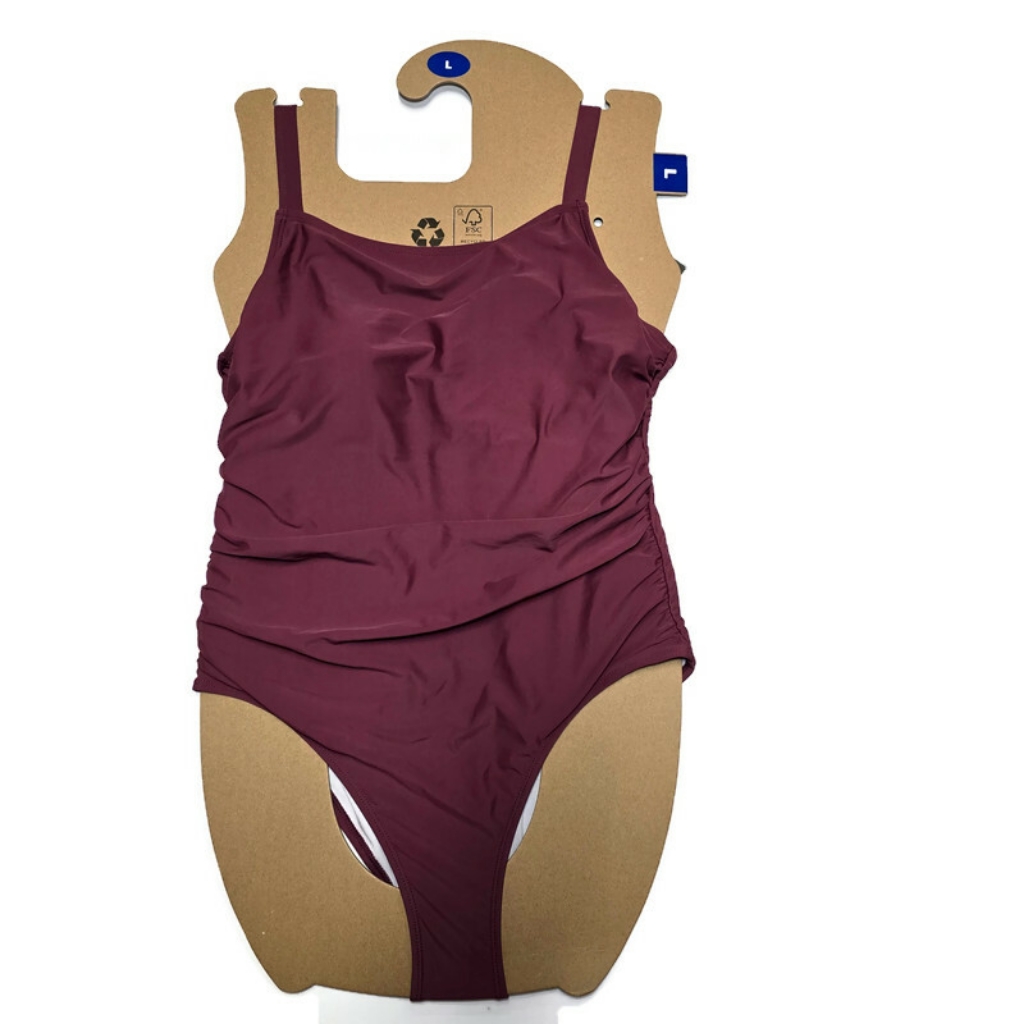 Nwt Catherine Malandrino Womens Swimsuit Padded Solid One Piece Size 1x
